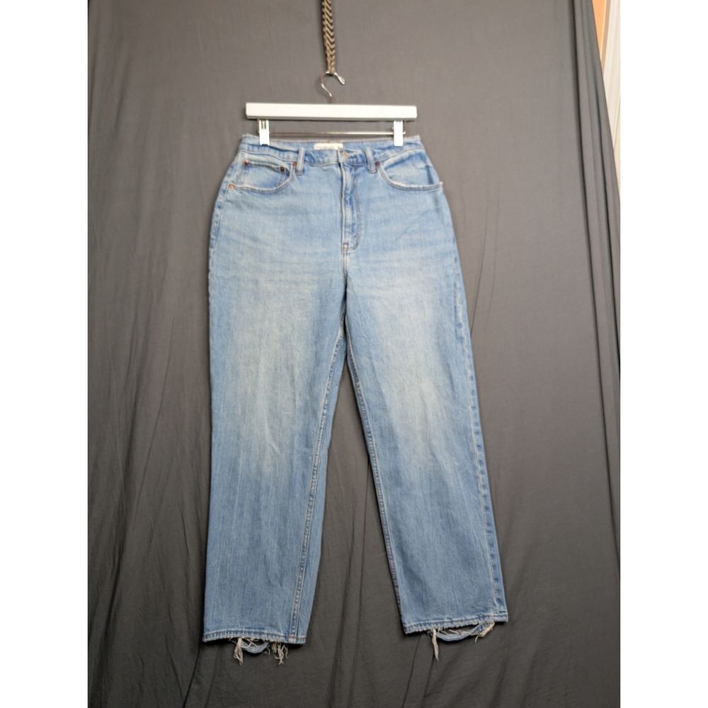 Abercrombie & Fitch The Ankle Straight Ultra High Rise Curve Love Size 10 R